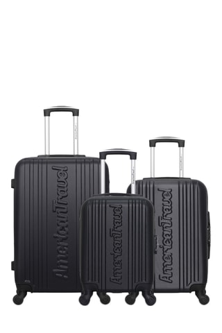 Set de 3 valises Springfield (XXS/S/M) - 46/55/65 cm - Noir