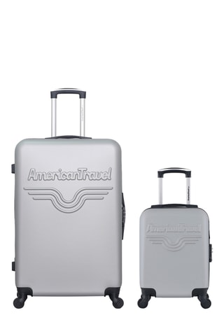 Valise XXS et valise grand volume Chelsea - 46/75 cm - Gris