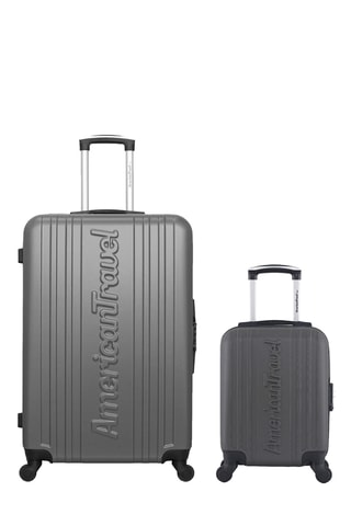 Valise cabine low-cost et valise grand volume Springfield - 46/75 cm - Gris