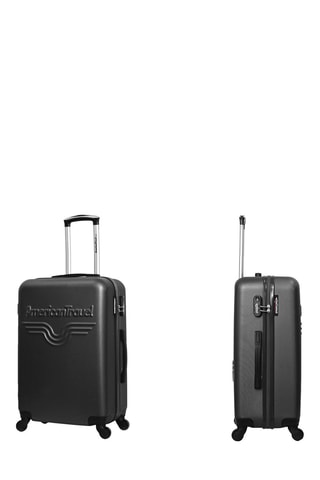 Valise cabine Chelsea (S)  - 55 cm - Noir et argenté