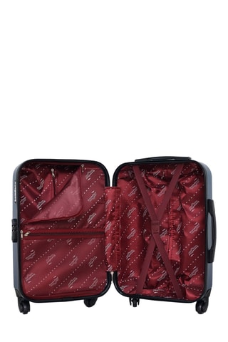 Valise cabine Queens (S) - 55 cm  - Noir, bleu et argenté