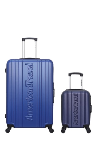 Valise XXS et valise grand volume Springfield (XXS/L) - 46/75 cm - Bleu marine