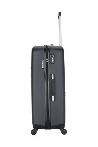 Valise grand volume Queens (L)  - 75 cm - Argenté et noir