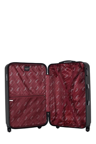 Valise grand volume Queens (L)  - 75 cm - Argenté et noir