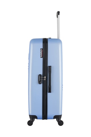 Valise grand volume Chelsea (L)  - 75 cm - Bleu, noir et rouge