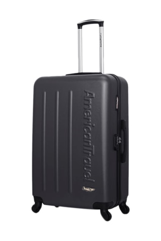Valise grand volume Bronx (L)  - 75 cm - Argenté et noir