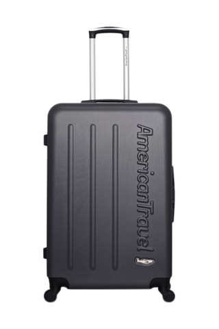 Valise grand volume Bronx (L)  - 75 cm - Argenté et noir