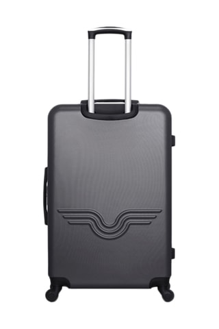 Valise grand volume Bronx (L)  - 75 cm - Argenté et noir