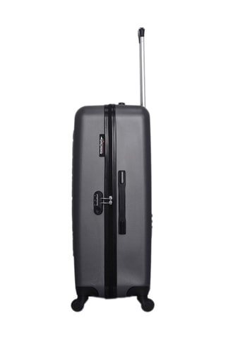 Valise grand volume Bronx (L)  - 75 cm - Argenté et noir