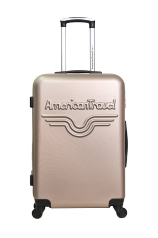 Valise grand volume Chelsea (L) - 75 cm - Argenté, doré et noir
