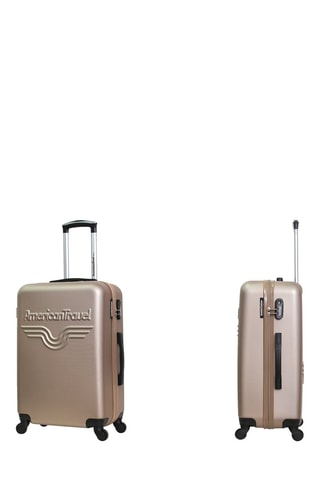 Valise grand volume Chelsea (L) - 75 cm - Argenté, doré et noir