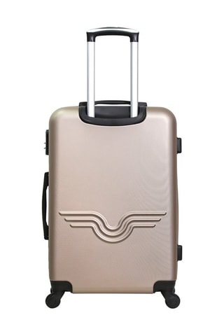 Valise grand volume Chelsea (L) - 75 cm - Argenté, doré et noir