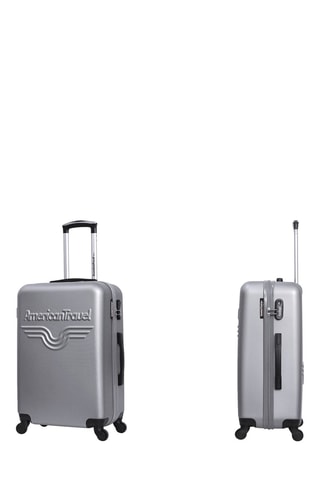 Valise grand volume Chelsea (L) - 75 cm - Argenté et noir