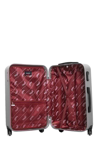 Valise grand volume Chelsea (L) - 75 cm - Argenté et noir