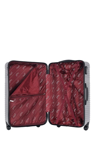 Valise grand volume Memphis - 75 cm  - Argenté, gris et noir