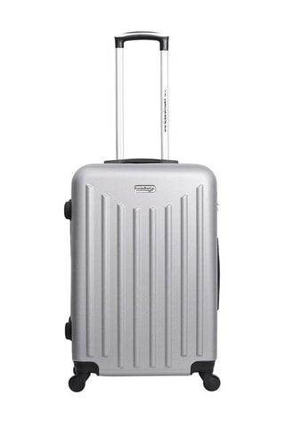 Valise grand volume Brooklyn (L) - 75 cm - Argenté, gris et noir