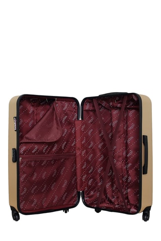 Valise grand volume Springfield (L) - 70 cm - Argenté et noir
