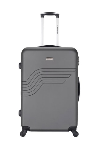 Valise grand volume Queens (L) - 75 cm - Argenté, gris et noir