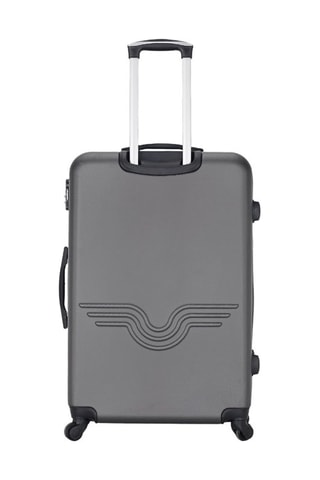 Valise grand volume Queens (L) - 75 cm - Argenté, gris et noir
