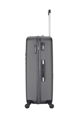 Valise grand volume Queens (L) - 75 cm - Argenté, gris et noir