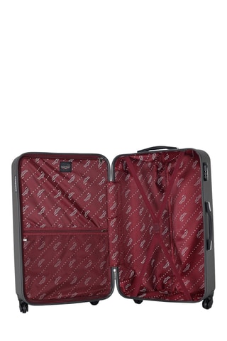 Valise grand volume Queens (L) - 75 cm - Argenté, gris et noir