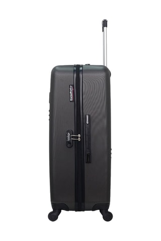 Valise grand volume Chelsea (L) - 75 cm  - Argenté, gris et noir