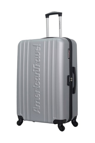 Valise grand volume Springfield (L) - 70 cm - Argenté et noir