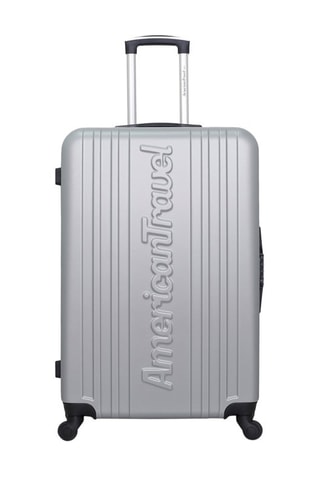Valise grand volume Springfield (L) - 70 cm - Argenté et noir