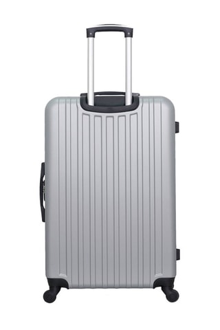 Valise grand volume Springfield (L) - 70 cm - Argenté et noir
