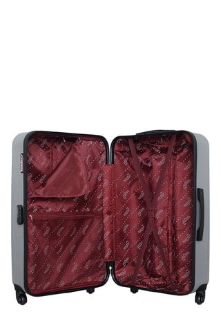 Valise grand volume Springfield (L) - 70 cm - Argenté et noir