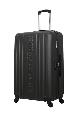 Valise grand volume Springfield (L) - 70 cm - Argenté et noir