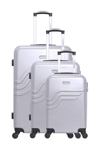 Set de 3 valises Détroit (S/M/L) - 55/65/75 cm  - Gris
