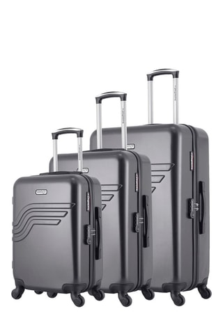 Set de 3 valises Détroit (S/M/L) - 55/65/75 cm  - Gris