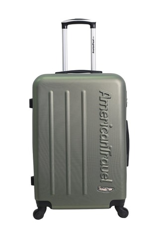 Valise grand volume Bronx (L) - 75 cm  - Argenté, noir et vert