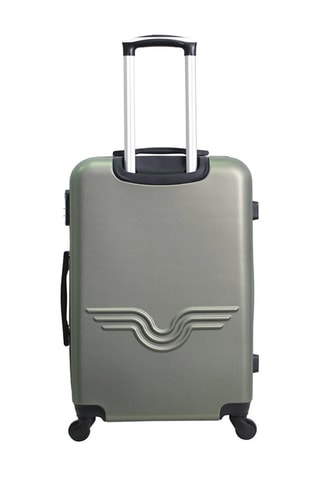 Valise grand volume Bronx (L) - 75 cm  - Argenté, noir et vert