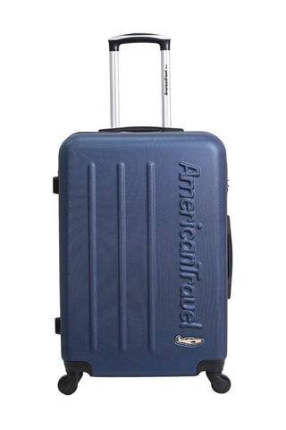 Valise grand volume Bronx (L)  - 75 cm - Argenté, bleu et noir