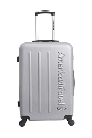 Valise grand volume Bronx (L) - 75 cm  - Argenté et noir