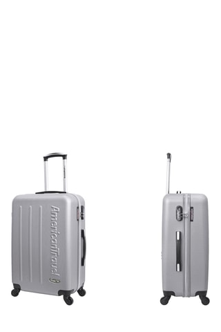 Valise grand volume Bronx (L) - 75 cm  - Argenté et noir