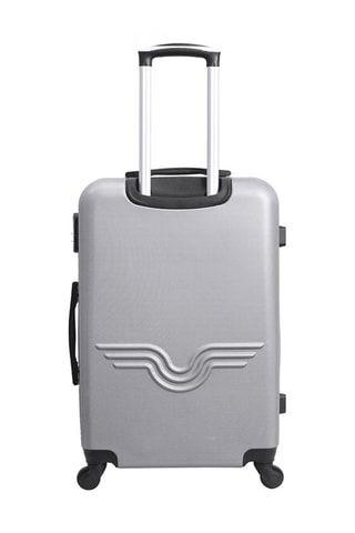 Valise grand volume Bronx (L) - 75 cm  - Argenté et noir