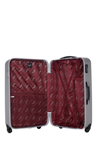 Valise grand volume Queens (L)  - 75 cm - Argenté et noir