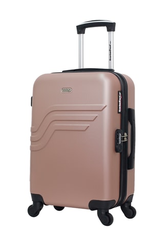 Valise cabine XXS et valise cabine Queens - 46/55 cm - Rose