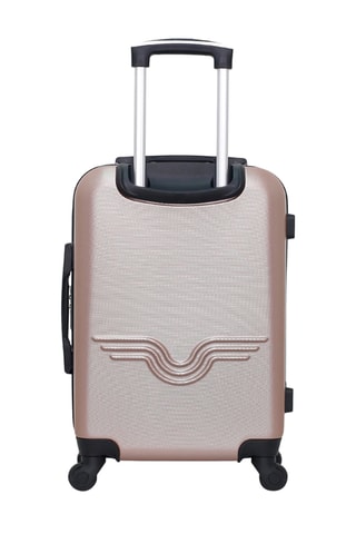 Valise cabine XXS et valise cabine Queens - 46/55 cm - Rose
