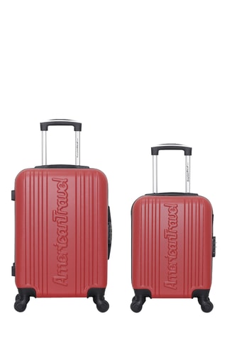 Valise XXS et valise cabine Springfield (XXS/S) - 46/55 cm - Bordeaux