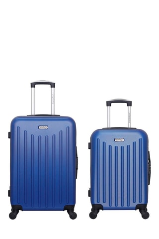 Valise cabine et valise semaine Brooklyn (S/M) - 55/65 cm  - Bleu