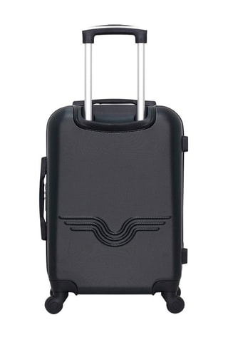 Valise cabine et valise semaine Chelsea - 55/65 cm  - Noir et argenté