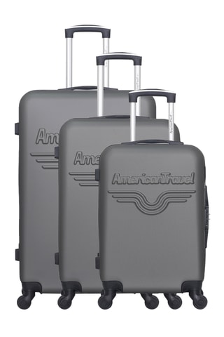 Set de 3 valises Chelsea - 55/65/75 cm  - Gris