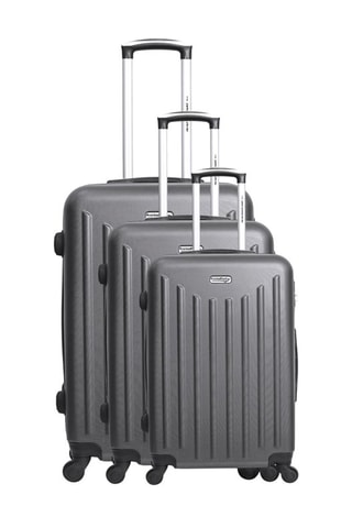 Set de 3 valises Brooklyn - 55/65/75 cm  - Gris