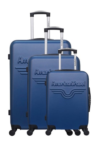 Set de 3 valises Chelsea - 55/65/75 cm  - Bleu