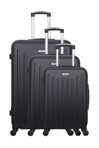 Set de 3 valises Brooklyn (S/M/L) - 55/65/75 cm  - Noir
