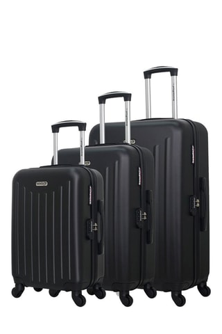 Set de 3 valises Brooklyn (S/M/L) - 55/65/75 cm  - Noir